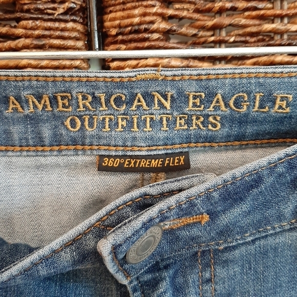 American Eagle Outfitters Men's 34 x 34 Jeans 360 Flex Slim Straight Leg AEO - Picture 3 of 5